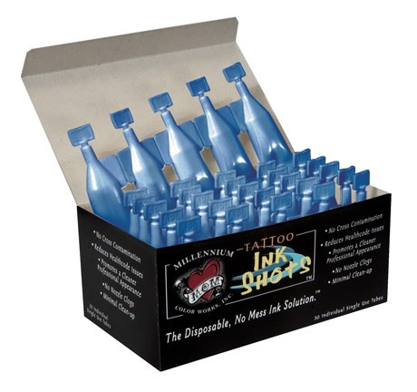 Ice Blue - Ink Shots - MOMS Millennium (30 Per Box)   